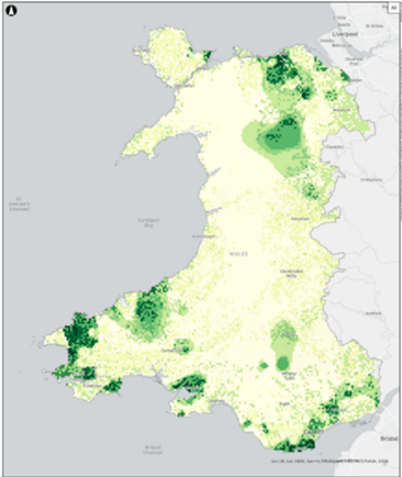 Example of a phosphorus risk map