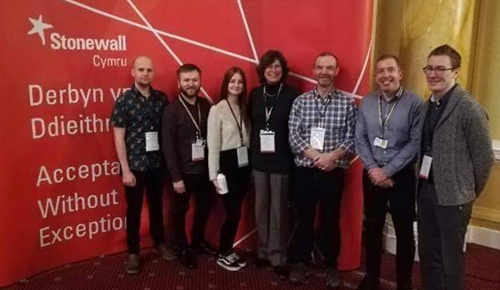 Staff members at Stonewall Workplace Equality Conference in February 2020